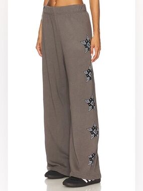 Lauren Moshi Black Horse Wide Leg Pant in Light Onyx
